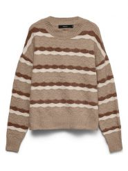 Vero Moda Sweter w kolorze beżowym rozmiar: S. Brązowe swetry Vero Moda, s, bez wzorów, bez ramiączek. Za 134.95 zł.