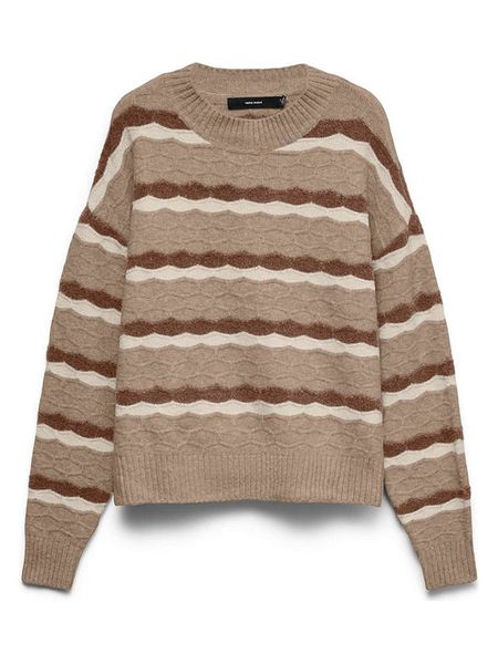 Vero Moda Sweter w kolorze beżowym rozmiar: S. Brązowe swetry Vero Moda, s, bez wzorów, bez ramiączek. Za 134.95 zł.
