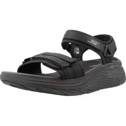 Sandały SKECHERS MAX CUSHIONING ELITE 2.0 Czarny. Czarne sandały Skechers, bez wzorów, z tkaniny, bez obcasa, bez zapięcia. Za 248.99 zł.