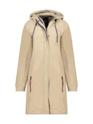 Geographical Norway Płaszcz polarowy "Timothe" w kolorze beżowym rozmiar: S. Brązowe płaszcze Geographical Norway, s, bez wzorów, z polaru, bez kaptura. Za 140.53 zł.