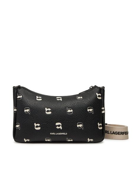 KARL LAGERFELD Torebka A2W30207 Czarny. Czarne listonoszki KARL LAGERFELD, bez wzorów, ze skóry, bez dodatków. Za 559.99 zł.