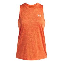 Damski tank top Under Armour Tech Twist. Brązowe topy Under Armour, bez wzorów, sportowe, bez kołnierzyka, bez ramiączek. Za 179.50 zł.