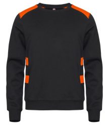 Clique Ambition Roundneck bluza unisex wysoka widoczność – Visib Orange. Brązowe bluzy CLIQUE, xl, bez wzorów, z bawełny, bez ramiączek, bez kaptura. Za 166.63 zł.