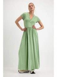 Josephine & Co Sukienka "Dagmar" w kolorze zielonym rozmiar: XS. Zielone sukienki Josephine & Co, xs, bez wzorów, bez kołnierzyka, bez ramiączek, maxi. Za 225.05 zł.