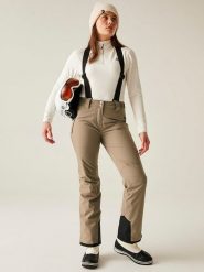 Dare 2b Spodnie narciarskie "Diminish" w kolorze beżowym rozmiar: 44. Brązowe spodnie dresowe Dare 2b, bez wzorów, narciarskie. Za 271.67 zł.