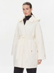 Tommy Hilfiger Kurtka przejściowa WW0WW40469 Écru Relaxed Fit. Kurtki Tommy Hilfiger, xs, bez wzorów, z syntetyku, bez kaptura. Za 879.99 zł.