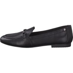 Tamaris mokasyny damskie 36 czarne. Czarne mokasyny Tamaris, bez wzorów, ze skóry. Za 240.00 zł.