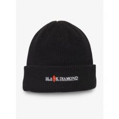 Czapka zimowa Black Diamond Merino Beanie - black. Czarne czapki zimowe Black Diamond, bez wzorów, sportowe. Za 167.99 zł.