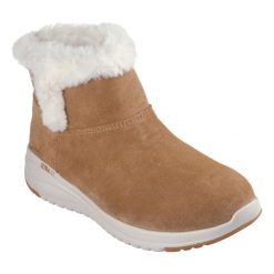Buty zimowe damskie, On-The-Go Stellar - Cozy Step. Czarne buty trekkingowe Skechers, na zimę, bez zapięcia. Za 399.99 zł.