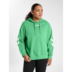 Damska bluza z kapturem Hummel legacy Plus. Zielone bluzy Hummel, xl, bez wzorów, z kapturem, na fitness i siłownię. Za 191.00 zł.