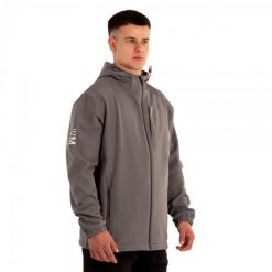 Kurtka softshell wodoodporna William Martin. Brązowe kurtki przejściowe sportowe Softee, s, bez wzorów, z elastanu, bez kaptura, trekkingowe. Za 276.99 zł.