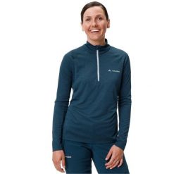 Lekka koszulka damska VAUDE Larice Ii'. Niebieskie t-shirty sportowe Vaude, bez wzorów, bez ramiączek. Za 254.35 zł.
