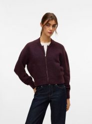 Vero Moda Kardigan w kolorze bordowym rozmiar: S. Czerwone swetry Vero Moda, s, bez wzorów, z wełny, bez ramiączek. Za 158.10 zł.