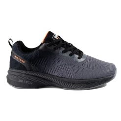 Sportowe buty damskie czarno-szare DK czarne. Czarne buty treningowe bez wzorów, bez zapięcia. Za 206.95 zł.