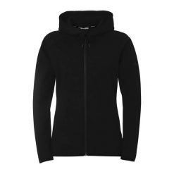Damska kurtka z kapturem Uhlsport. Czarne kurtki Uhlsport, bez wzorów, sportowe, z kapturem. Za 292.50 zł.