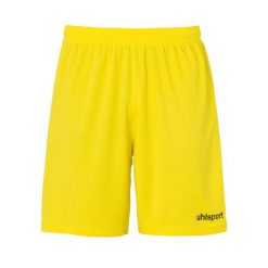 Szorty dla dzieci Uhlsport center basic. Czarne szorty Uhlsport, bez wzorów, z materiału, klasyczne. Za 106.50 zł.