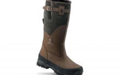 Buty wysokie trekkingowe myśliwskie Crispi Finland GTX. Brązowe trekkingi CRISPI, bez wzorów, z gore-texu, przed kolano, bez zapięcia, trekkingowe, gore-tex. Za 2,099.00 zł.