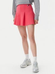 Tommy Jeans Spódnica mini Badge DW0DW20268 Różowy Regular Fit. Czerwone spódnice Tommy Jeans, xxs, bez wzorów, z bawełny, mini. Za 189.99 zł.