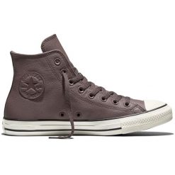 Buty sportowe Converse Chuck Taylor All Star Leather. Fioletowe buty treningowe Converse, bez wzorów, z materiału, bez zapięcia. Za 590.00 zł.