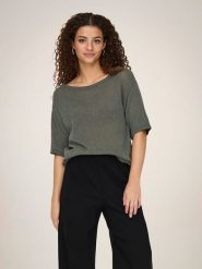 JDY Sweter w kolorze khaki rozmiar: XL. Brązowe swetry JDY, xl, bez wzorów, bez ramiączek. Za 61.46 zł.