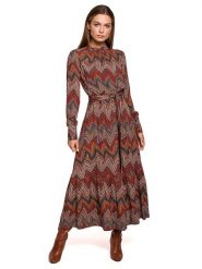 Stylove Sukienka ze wzorem rozmiar: XXL. Sukienki Stylove, xxl, bez wzorów, z wiskozy, bez kołnierzyka, bez ramiączek, maxi. Za 344.45 zł.