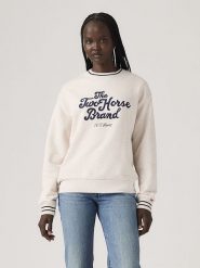 Levi's Bluza w kolorze kremowym rozmiar: L. Białe bluzy Levi's, l, bez wzorów, z bawełny, bez ramiączek, bez kaptura. Za 142.18 zł.