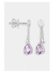 ATELIER DU DIAMANT Złote kolczyki-wkrętki "Lilona" z diamentami i ametystami rozmiar: onesize. Różowe kolczyki ATELIER DU DIAMANT, z ametystem, złote. Za 1,304.99 zł.