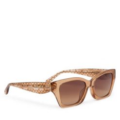 Okulary przeciwsłoneczne Coach. Brązowe okulary przeciwsłoneczne Coach, bez wzorów. Za 639.99 zł.