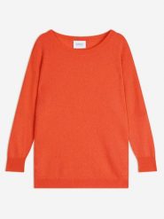 Perfect Cashmere Kaszmirowy sweter "Molly" w kolorze pomarańczowym rozmiar: S. Pomarańczowe swetry Perfect Cashmere, s, bez wzorów, z kaszmiru, bez ramiączek. Za 413.99 zł.