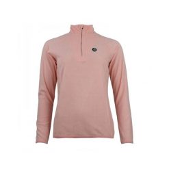 Damski polar 1/2 zip Peak Mountain Micro. Czerwone bluzy z polaru Peak Mountain, bez wzorów, z polaru, trekkingowe. W wyprzedaży za 123.00 zł.