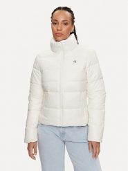 Calvin Klein Jeans Kurtka puchowa J20J223580 Écru Slim Fit. Kurtki Calvin Klein Jeans, xs, bez wzorów, z jeansu, bez kaptura. Za 479.99 zł.