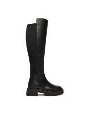 MICHAEL Michael Kors Muszkieterki Asher 40F4ASFB8L Czarny. Czarne kozaki MICHAEL Michael Kors, bez wzorów, ze skóry, bez obcasa, na płaskiej podeszwie, bez zapięcia. Za 1,019.00 zł.