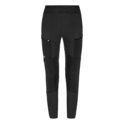 Legginsy cargo damskie Salewa Puez Dry'ton. Czarne legginsy Salewa, bez wzorów, z materiału, sportowe. Za 540.00 zł.