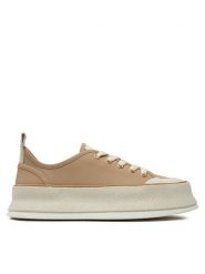 Max Mara Trampki Prefallsneaker 2424766011 Beżowy. Brązowe trampki Max Mara, bez wzorów, ze skóry, bez zapięcia. Za 1,609.00 zł.