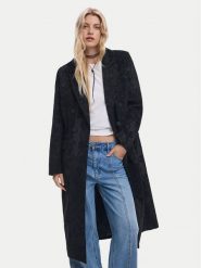 Desigual Płaszcz przejściowy Patch 25WWEW16 Czarny Regular Fit. Czarne płaszcze Desigual, m, bez wzorów, z syntetyku, bez kaptura. Za 589.99 zł.