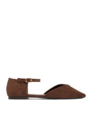 DeeZee Baleriny CEO-JD-J-18 Brązowy. Brązowe baleriny DeeZee, bez wzorów, z materiału, bez obcasa, bez zapięcia. Za 119.99 zł.