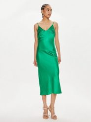 Liu Jo Sukienka koktajlowa CA4384 T3809 Zielony Regular Fit. Zielone sukienki Liu Jo, bez wzorów, z syntetyku, wizytowe, bez kołnierzyka, bez ramiączek. Za 439.99 zł.