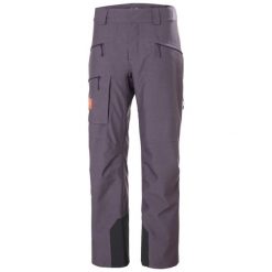 Spodnie narciarskie dla kobiet Helly Hansen Powderqueen. Fioletowe spodnie narciarskie Helly Hansen, bez wzorów, z materiału, narciarskie, primaloft. Za 1,246.25 zł.