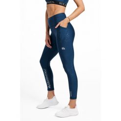Legginsy fitness damskie Rough Radical Speed X. Niebieskie legginsy ROUGH RADICAL, bez wzorów, sportowe. W wyprzedaży za 144.42 zł.