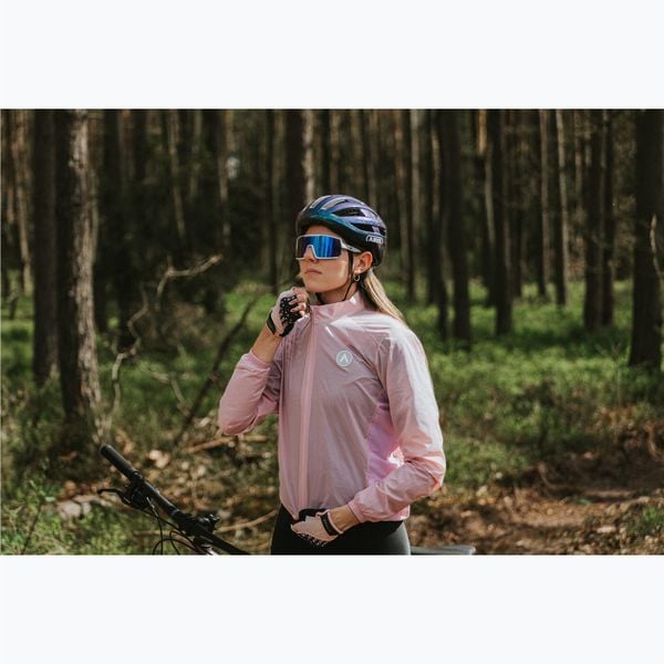 Kurtka rowerowa damska ATTABO Cahayo Jacket Windproof. Czerwone kurtki do biegania ATTABO, m, bez wzorów, bez kaptura, trekkingowe. Za 109.99 zł.