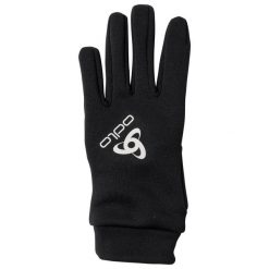 Rękawiczki zimowe multifunkcyjne dla dorosłych Odlo STRETCHFLEECE LINER E. Czarne rękawiczki ODLO, bez wzorów, sportowe. Za 139.99 zł.