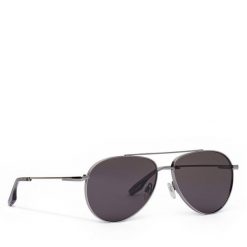 Okulary przeciwsłoneczne Trussardi. Szare okulary przeciwsłoneczne TRUSSARDI, bez wzorów, srebrne. Za 849.99 zł.