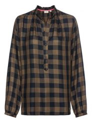 Camel Active Bluzka w kolorze czarno-oliwkowym rozmiar: XL. Brązowe bluzki Camel Active, xl, bez wzorów, z wiskozy, bez kołnierzyka, bez ramiączek. Za 167.28 zł.