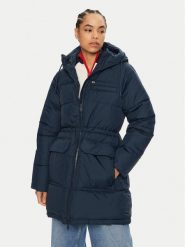 Tommy Jeans Kurtka puchowa DW0DW18842 Granatowy Regular Fit. Niebieskie kurtki Tommy Jeans, m, bez wzorów, z jeansu, bez kaptura. Za 599.99 zł.