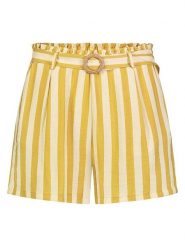 Sublevel Szorty w kolorze żółto-beżowym rozmiar: M. Brązowe szorty Sublevel, bez wzorów, z tkaniny. Za 60.99 zł.