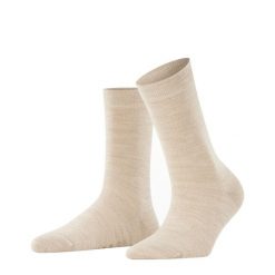 Skarpetki damskie Falke Softmerino. Niebieskie skarpetki Falke, bez wzorów, z bawełny. Za 129.50 zł.