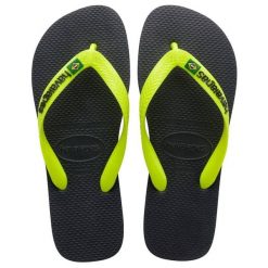 Klapki Havaianas Model 4110850 Kolor Czarny. Czarne klapki Havaianas, bez wzorów, z gumy, bez obcasa, bez zapięcia. Za 155.99 zł.