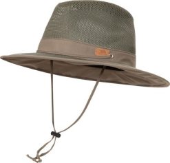 2058 Unisex kapelusz mesh Panama khaki. Zielone kapelusze 2117 OF SWEDEN, bez wzorów, z meshu. Za 89.50 zł.