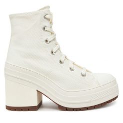 Botki Converse. Botki Converse, bez wzorów, bez obcasa, na słupku, bez zapięcia. Za 499.99 zł.