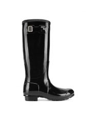 Hunter Kalosze WFT1000RGL Czarny. Czarne kalosze Hunter, bez wzorów, z kauczuku, bez zapięcia. Za 429.99 zł.